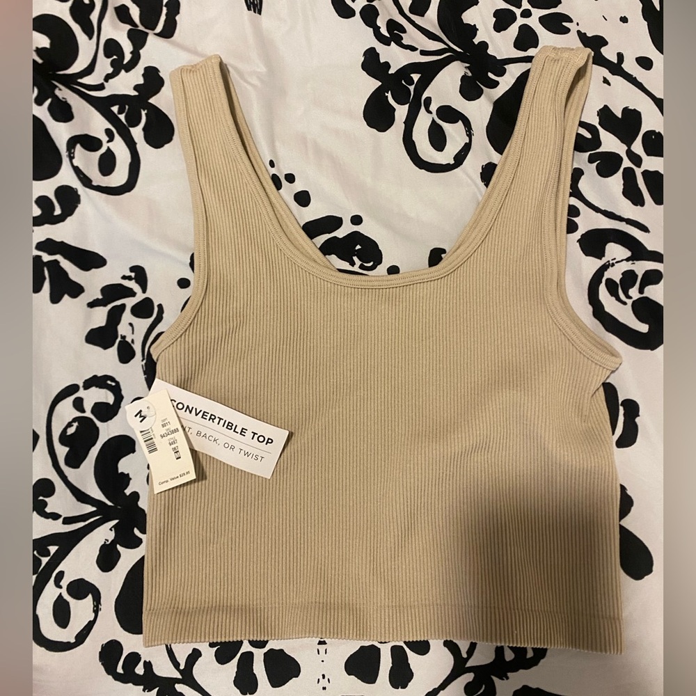 Aeropostale Tan Ribbed Top